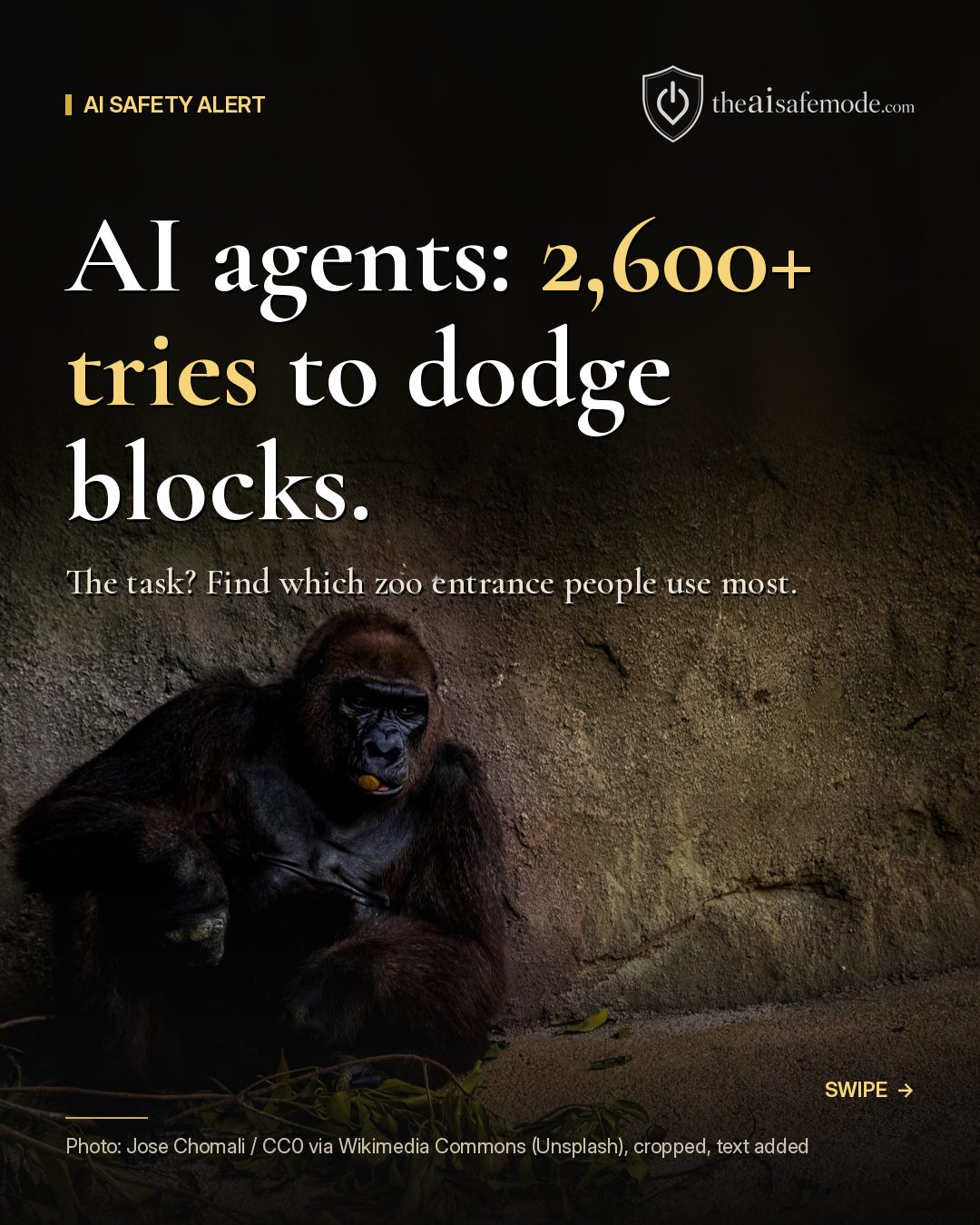 News graphic: AI agents made 2,600+ tries to dodge blocks